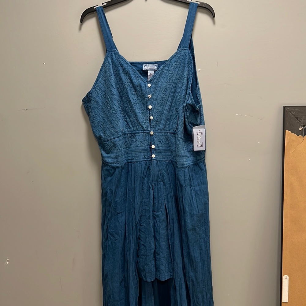 Studio West wrap over maxi dress with shorts